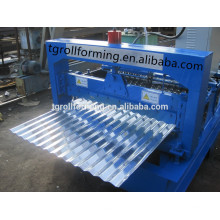 Nuevo diseño 828 Tipo Aluminio Techo De Azulejo Roll Forming Machine, Metal Roof Tile Hacer Máquina